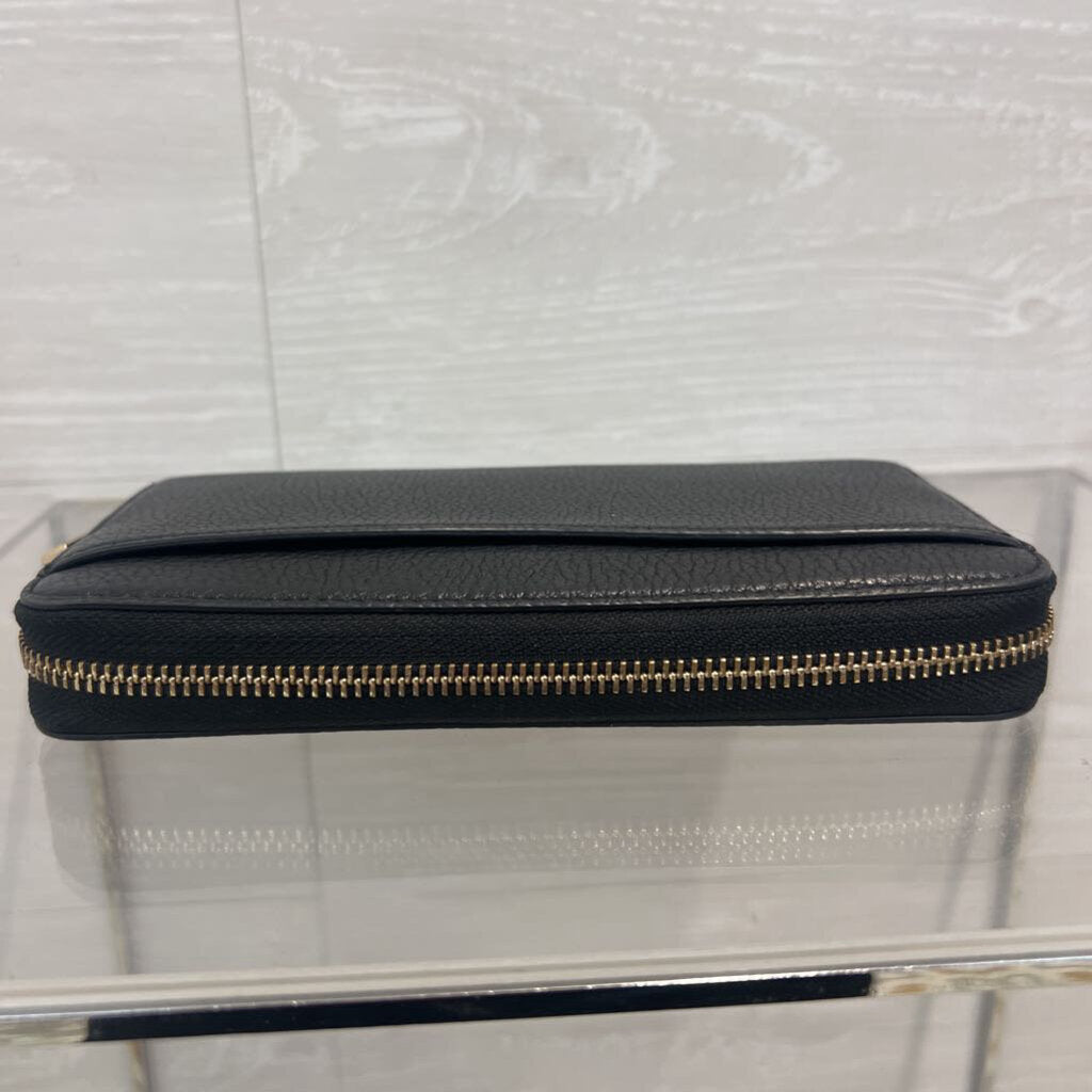 Kate Spade Black Leather Leila Large Continental Wallet