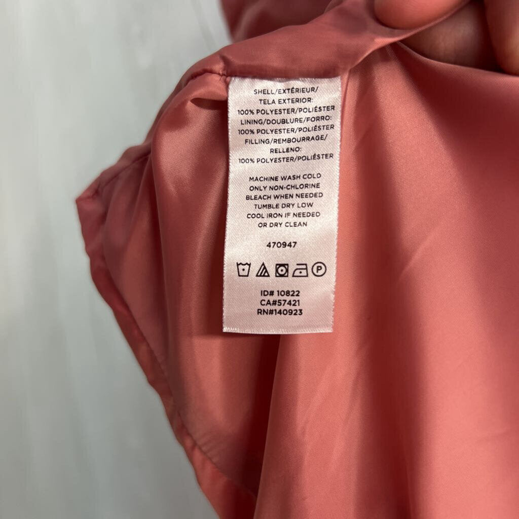 Loft Pink Puffer Zip Up Vest Extra Large