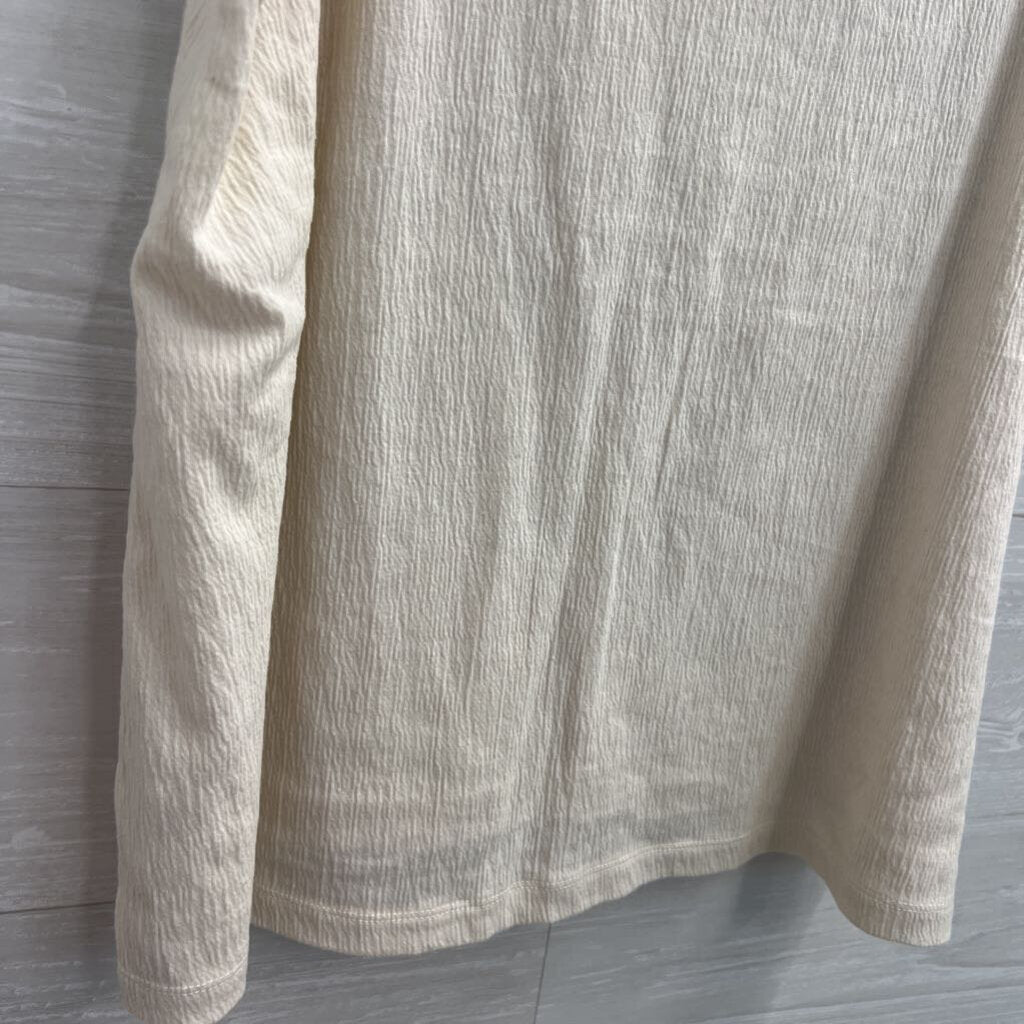 Loft Cream Textured Tank Top Extra Large