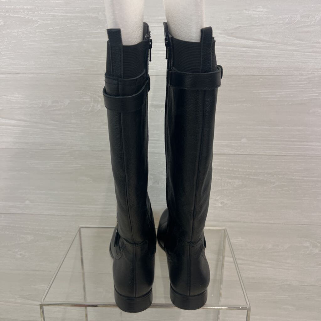 Naturalizer Black Leather Joan Riding Tall Boots 11