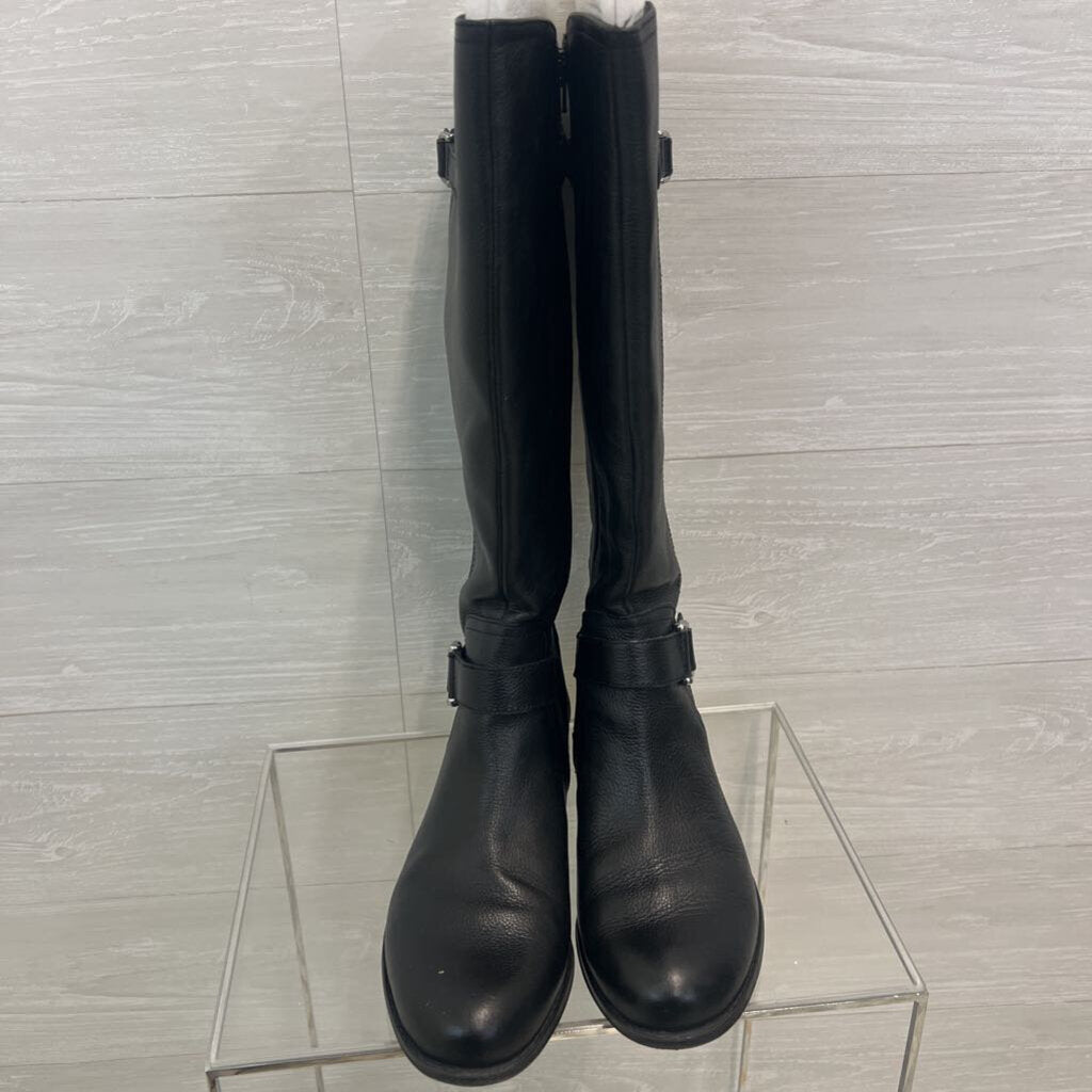 Naturalizer Black Leather Joan Riding Tall Boots 11