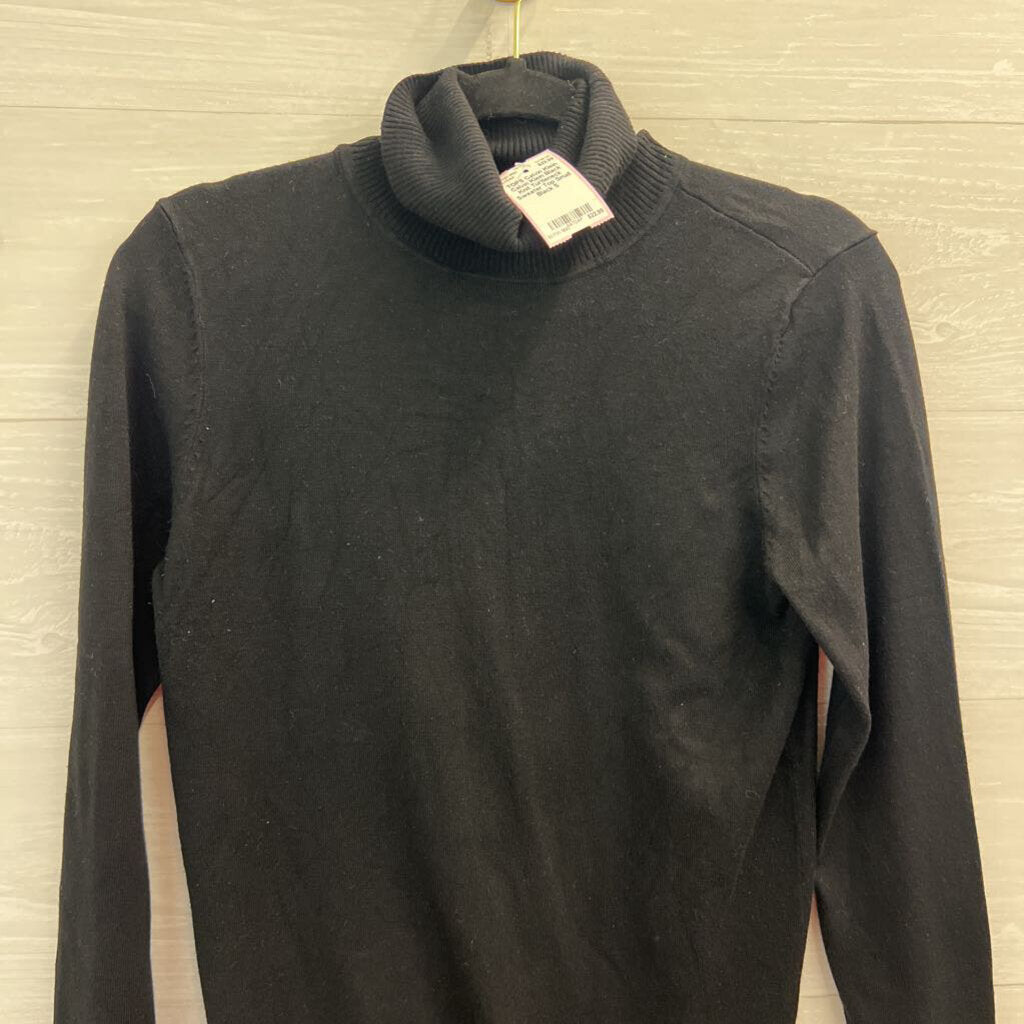 Calvin Klein Black Knit Turtleneck Sweater Top Small