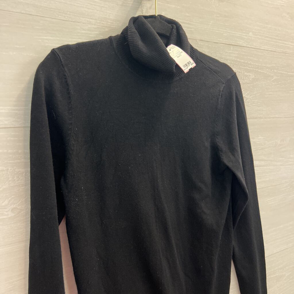 Calvin Klein Black Knit Turtleneck Sweater Top Small