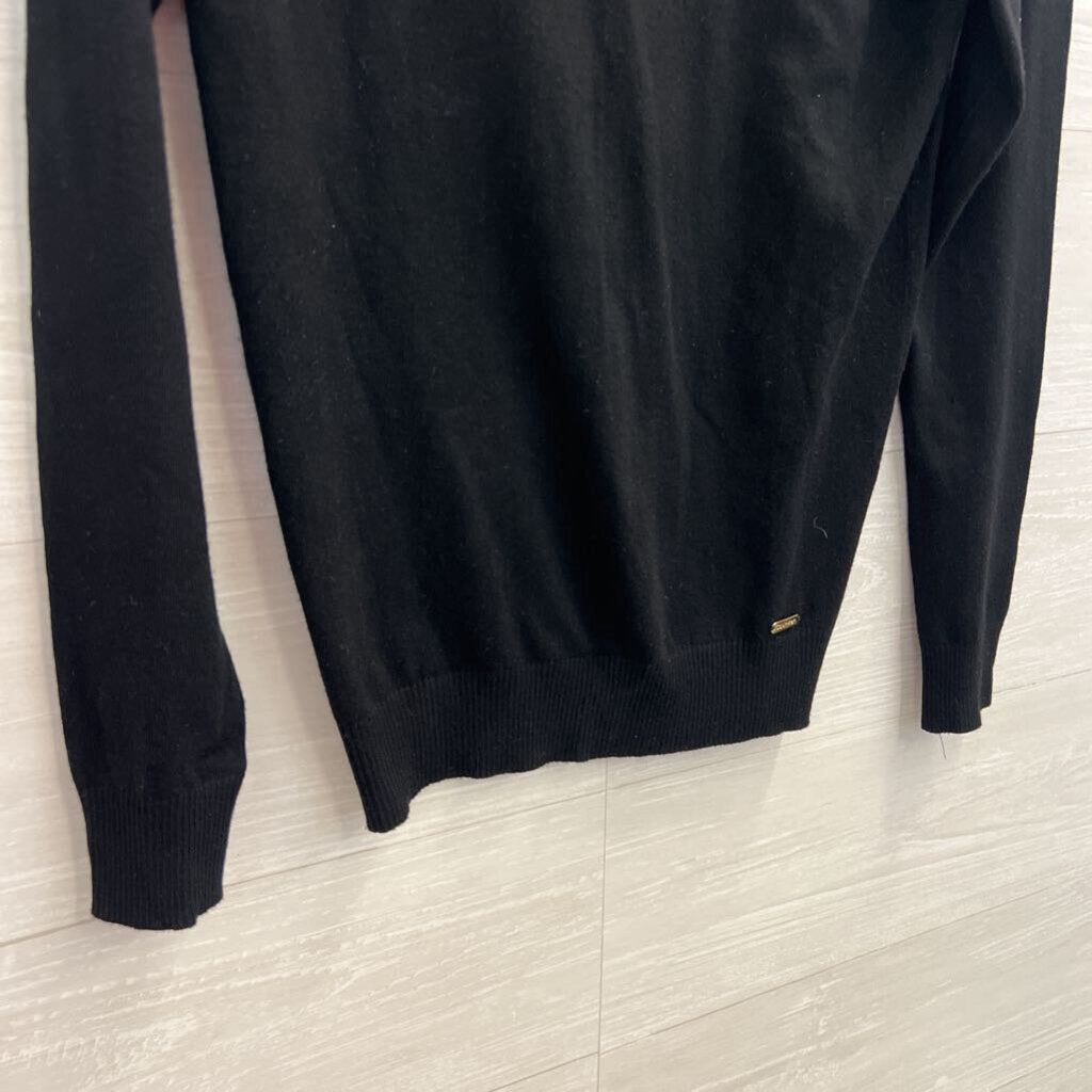 Calvin Klein Black Knit Turtleneck Sweater Top Small