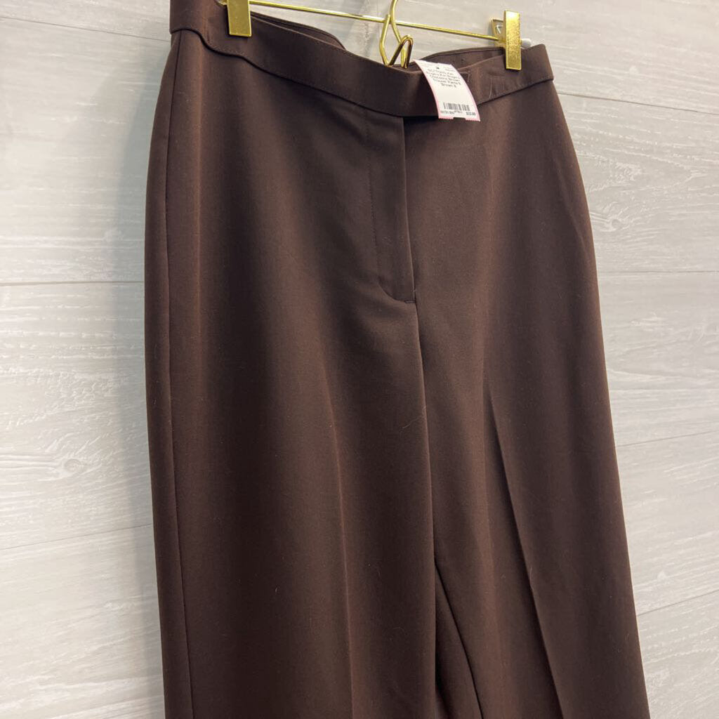 Kim Rogers Chocolate Brown Trouser Pants 8