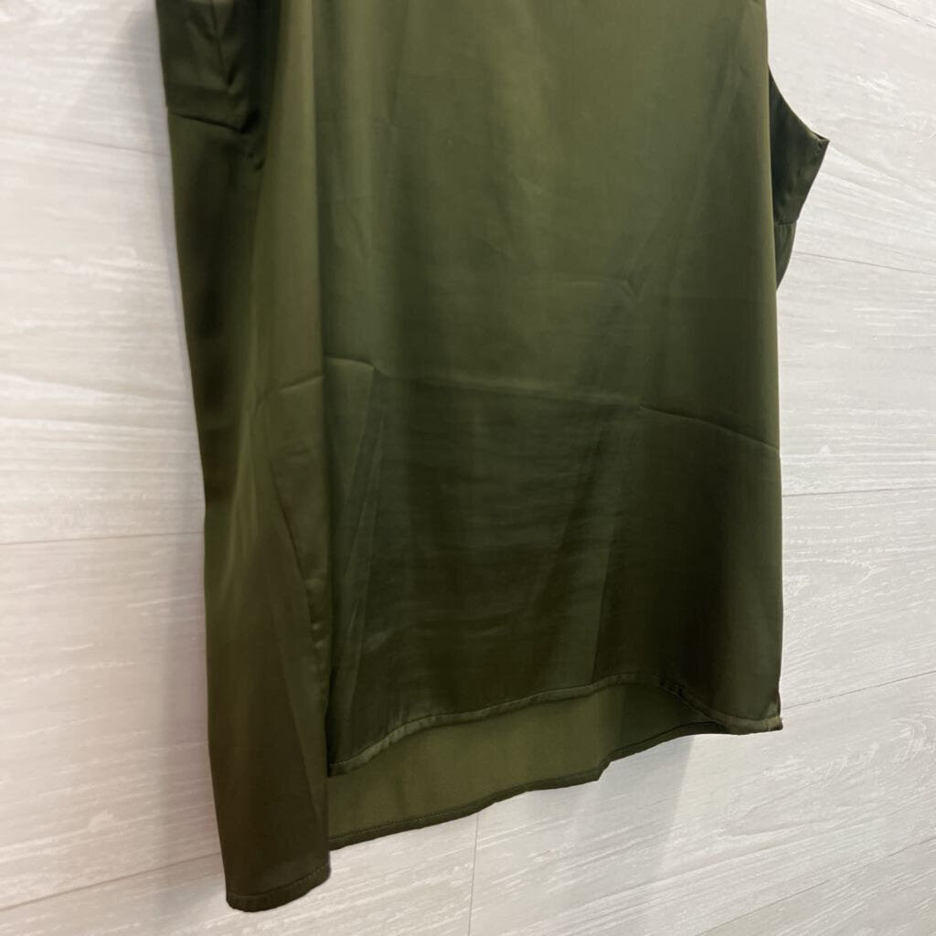 Ekouaer Green Silky Tank Top Medium