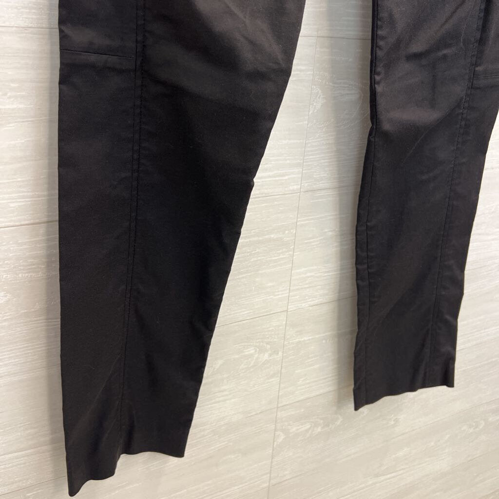 Tory Burch Black Seymour Double Buckle Trouser Pants 6