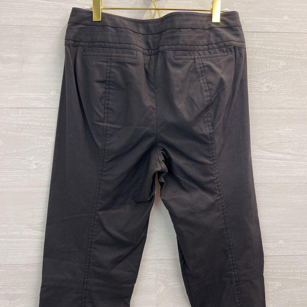 Tory Burch Black Seymour Double Buckle Trouser Pants 6