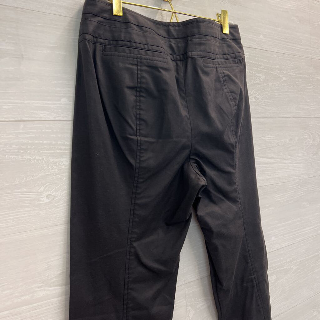 Tory Burch Black Seymour Double Buckle Trouser Pants 6