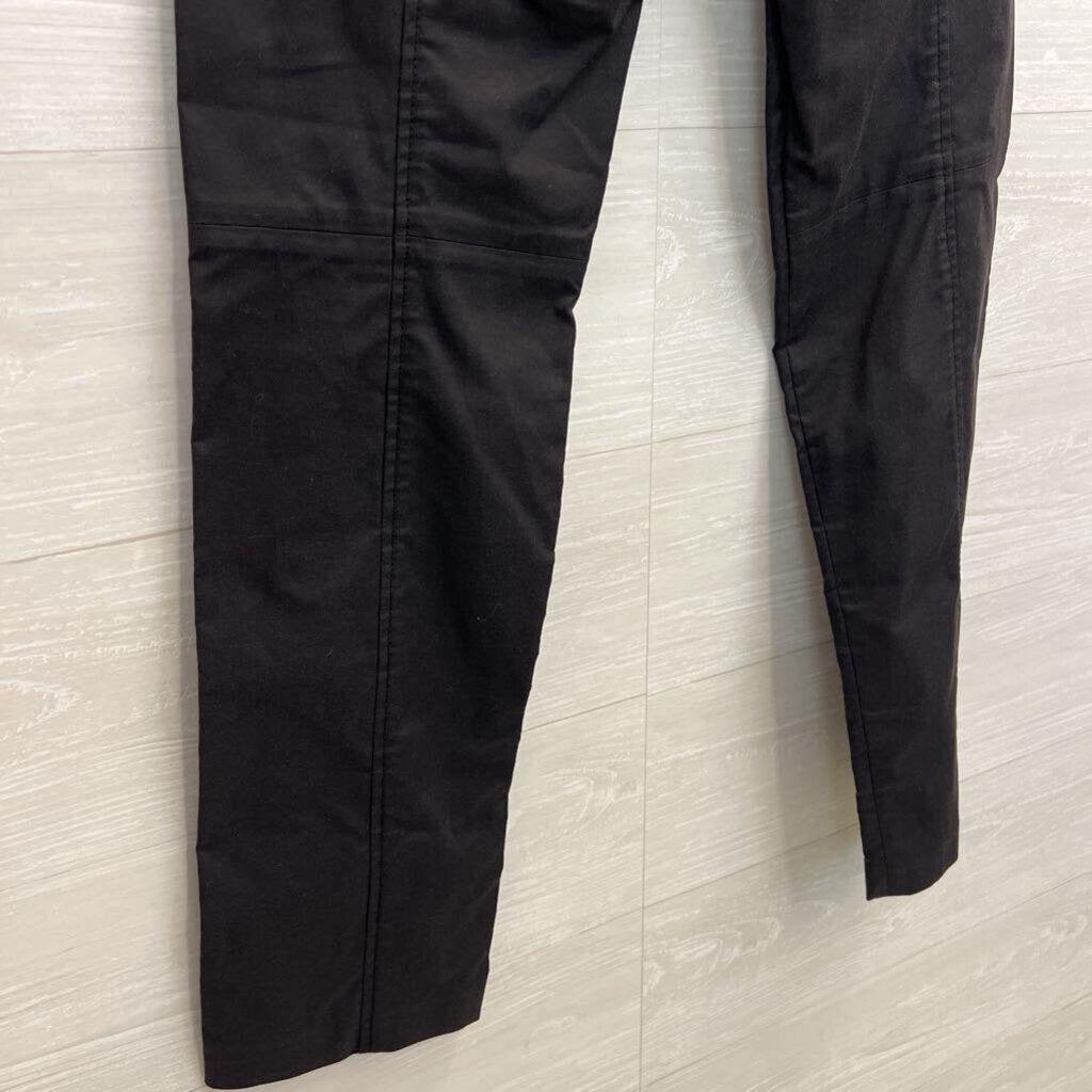 Tory Burch Black Seymour Double Buckle Trouser Pants 6