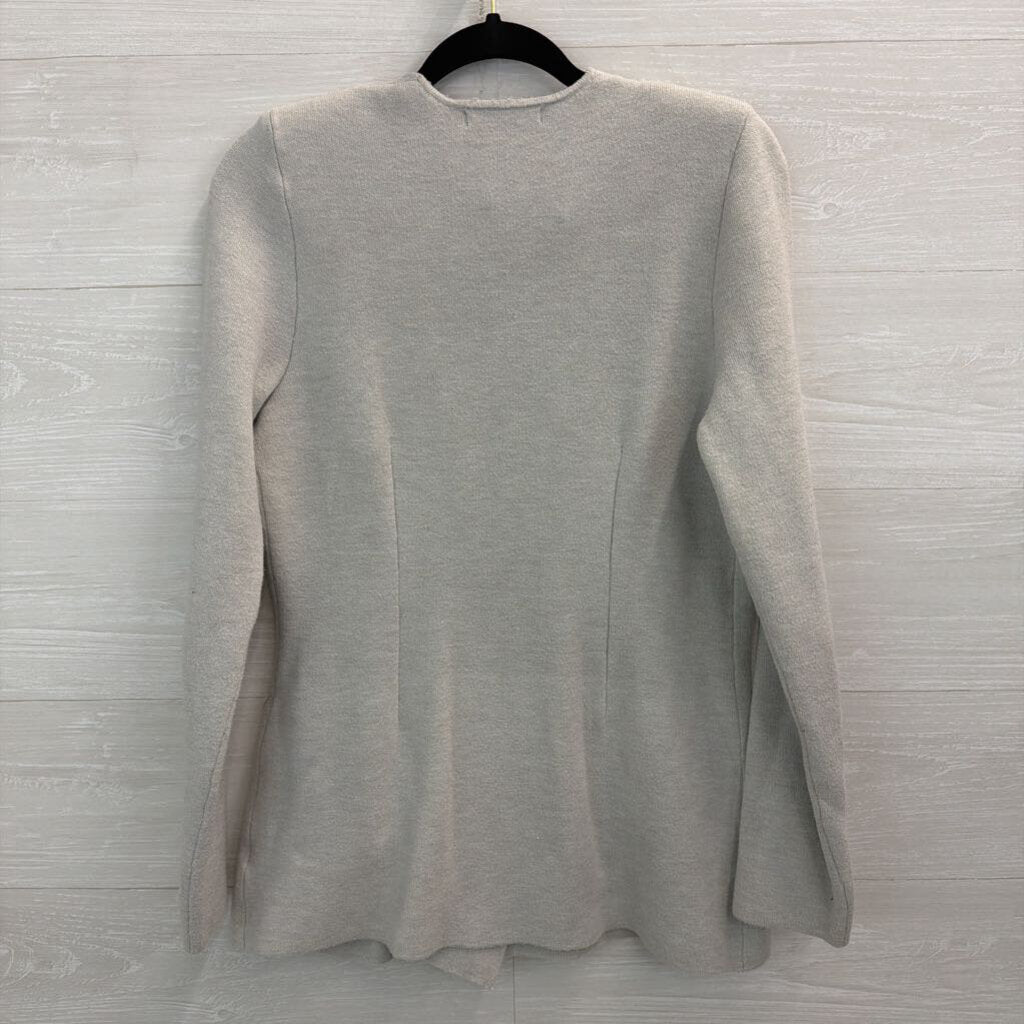 INC Grey Structured Double Breasted Blazer Cardigan Medium