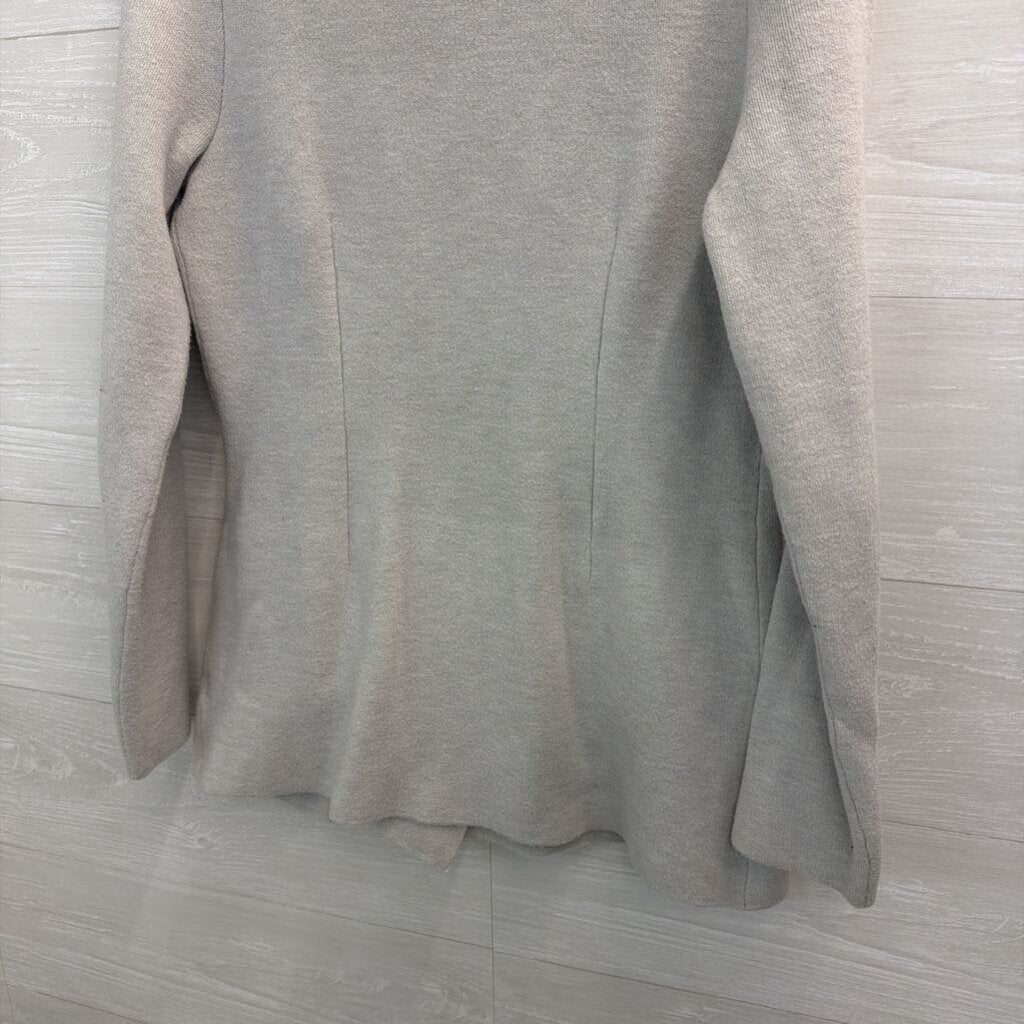 INC Grey Structured Double Breasted Blazer Cardigan Medium