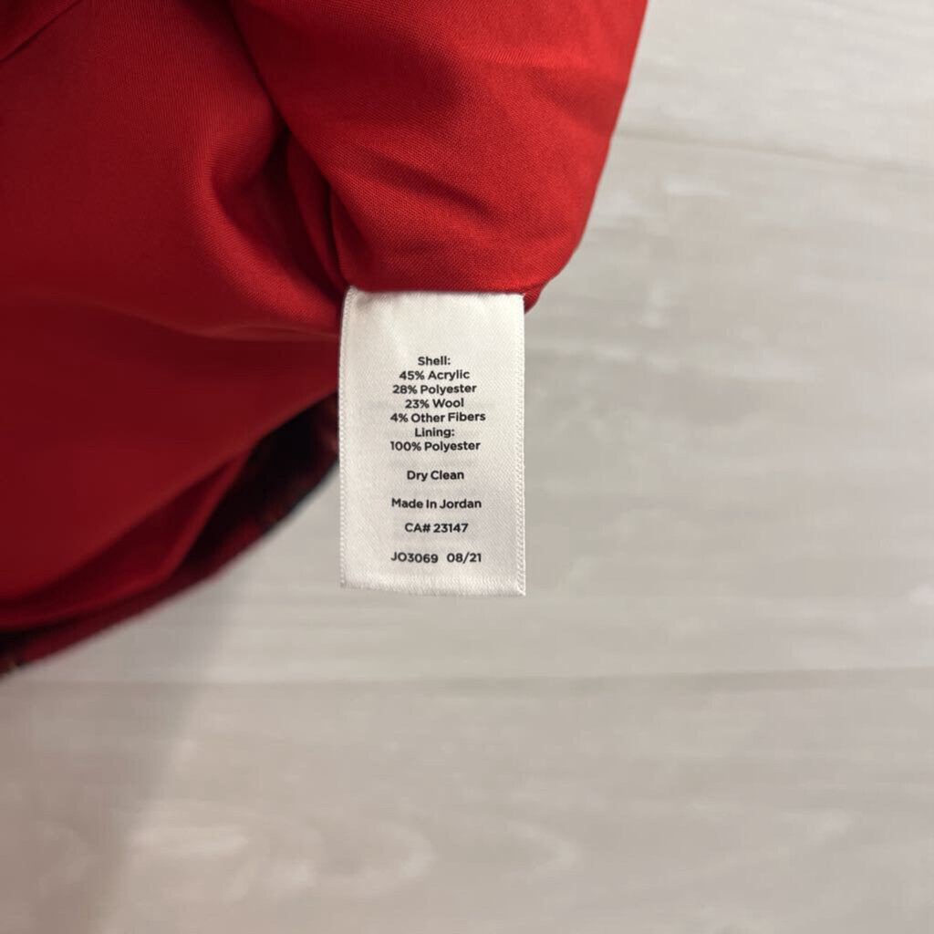 Talbots Red/ Green Plaid Skirt 8