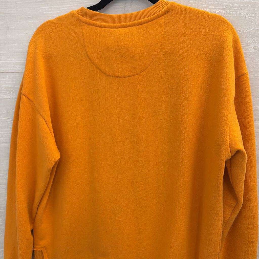 Pressbox Orange/ White Tennessee Long Sleeve Pullover Medium
