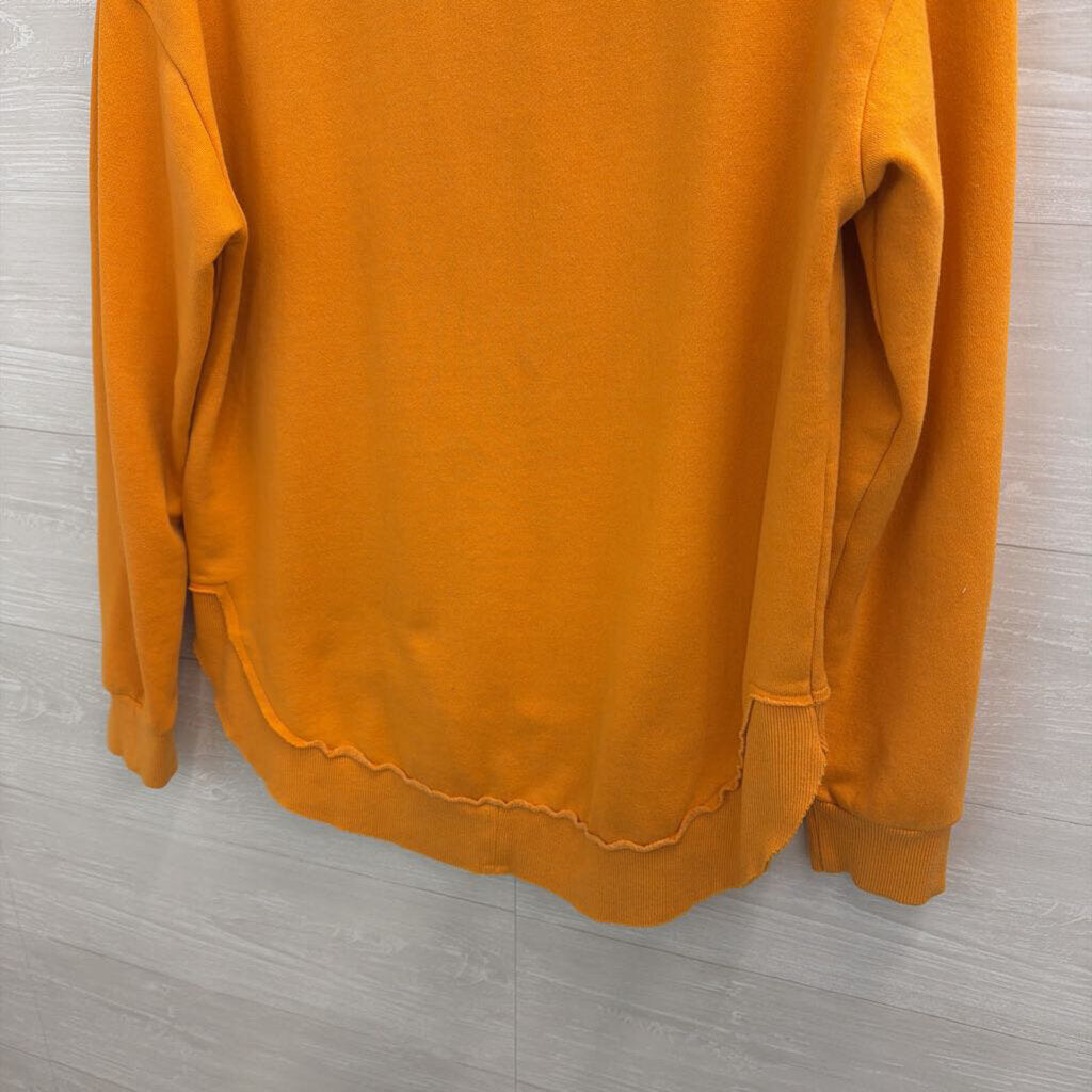 Pressbox Orange/ White Tennessee Long Sleeve Pullover Medium