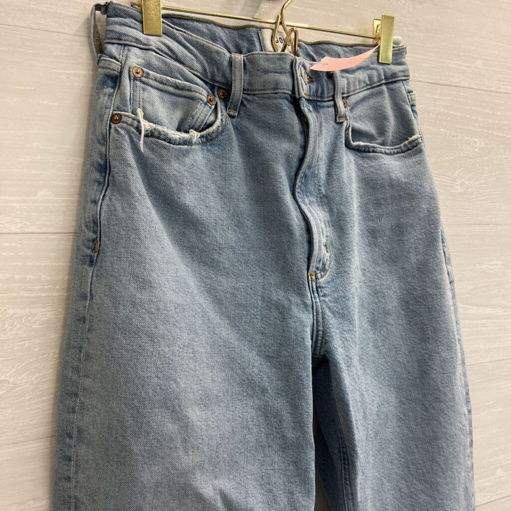 Agolde Light Wash High Rise Mom Jeans 28