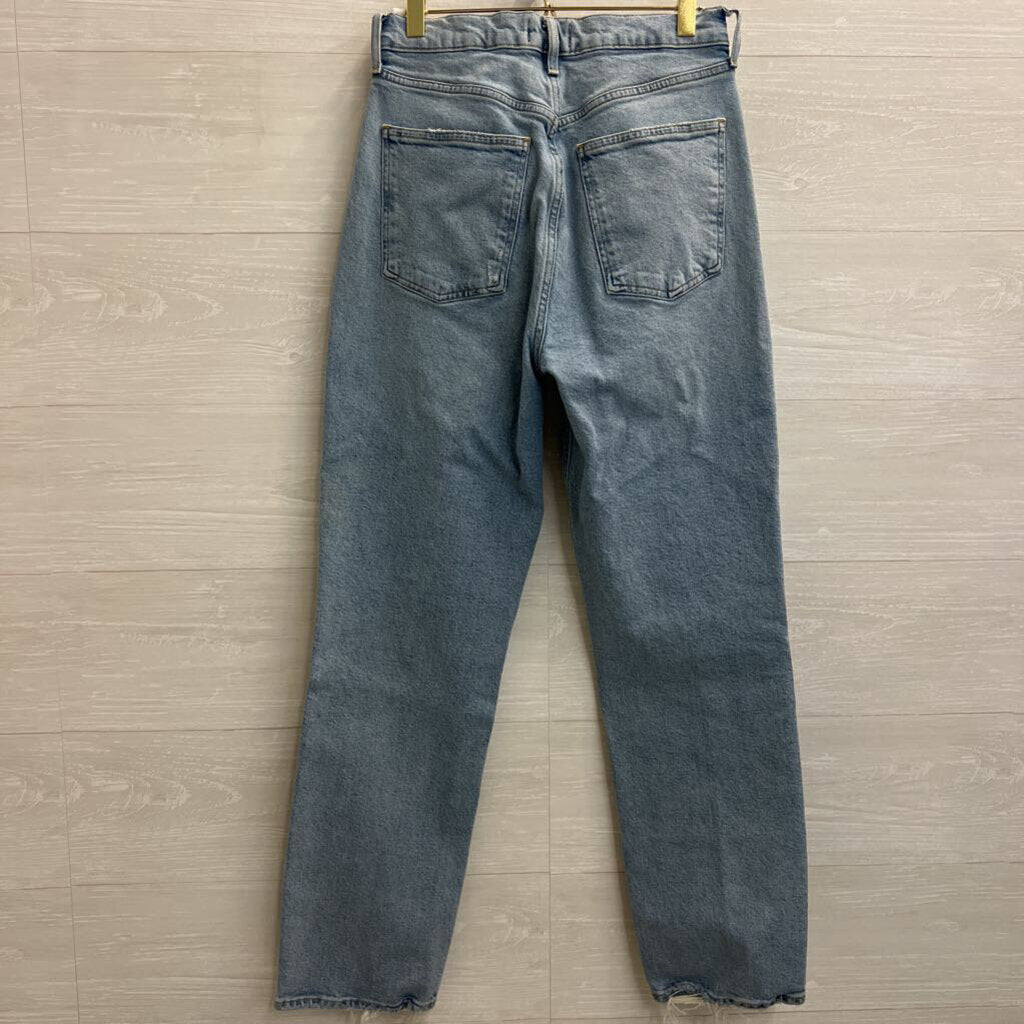 Agolde Light Wash High Rise Mom Jeans 28