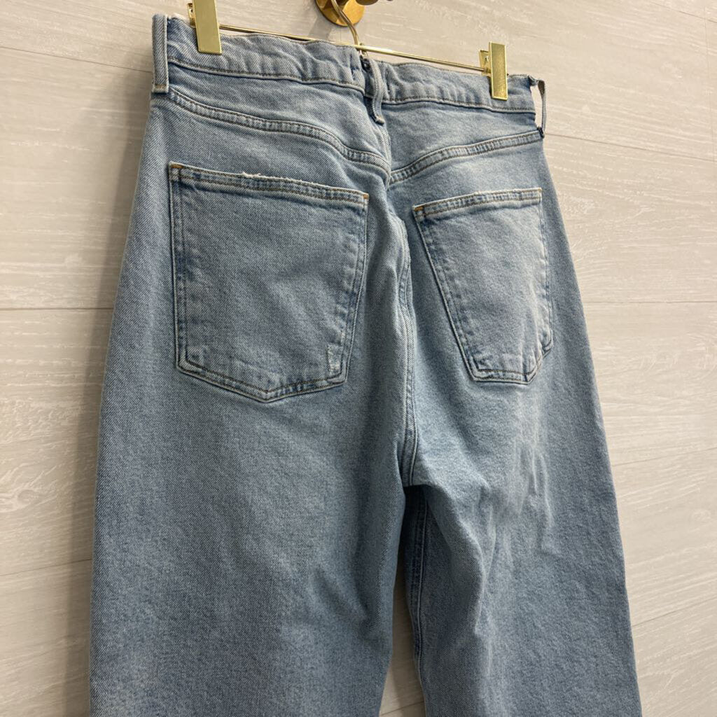 Agolde Light Wash High Rise Mom Jeans 28