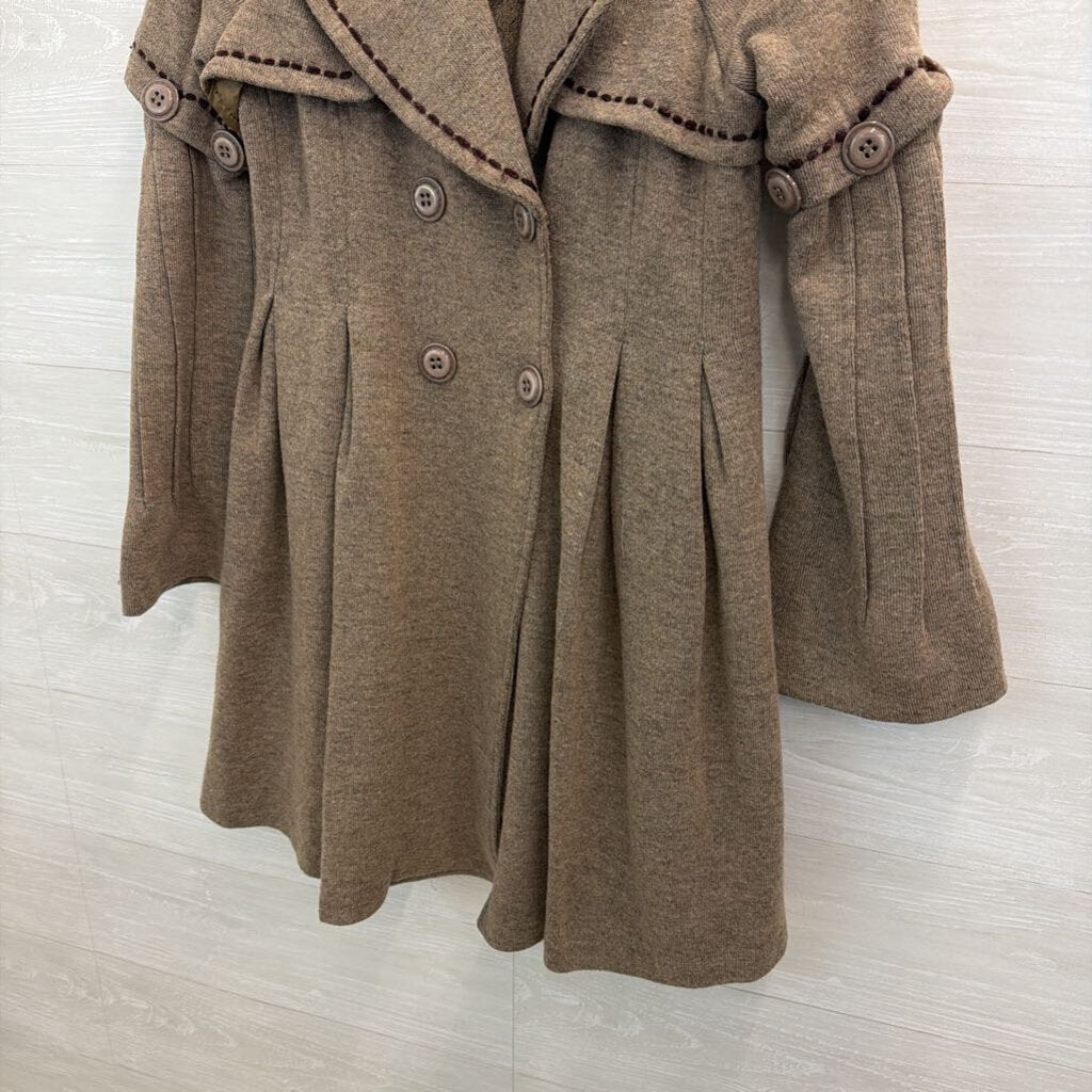 Paparazzi DB Sport Brown Double Breasted Peacoat Medium