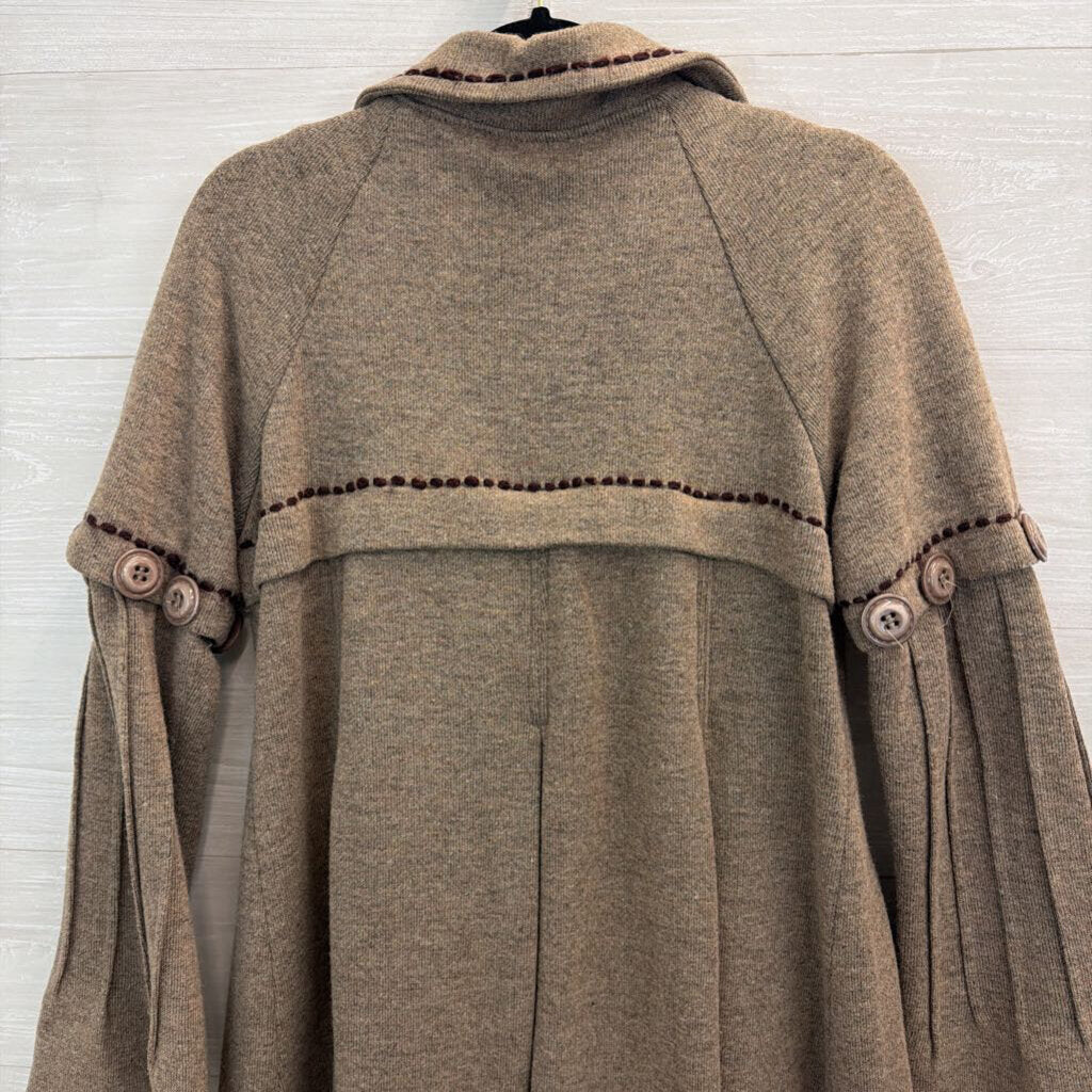 Paparazzi DB Sport Brown Double Breasted Peacoat Medium