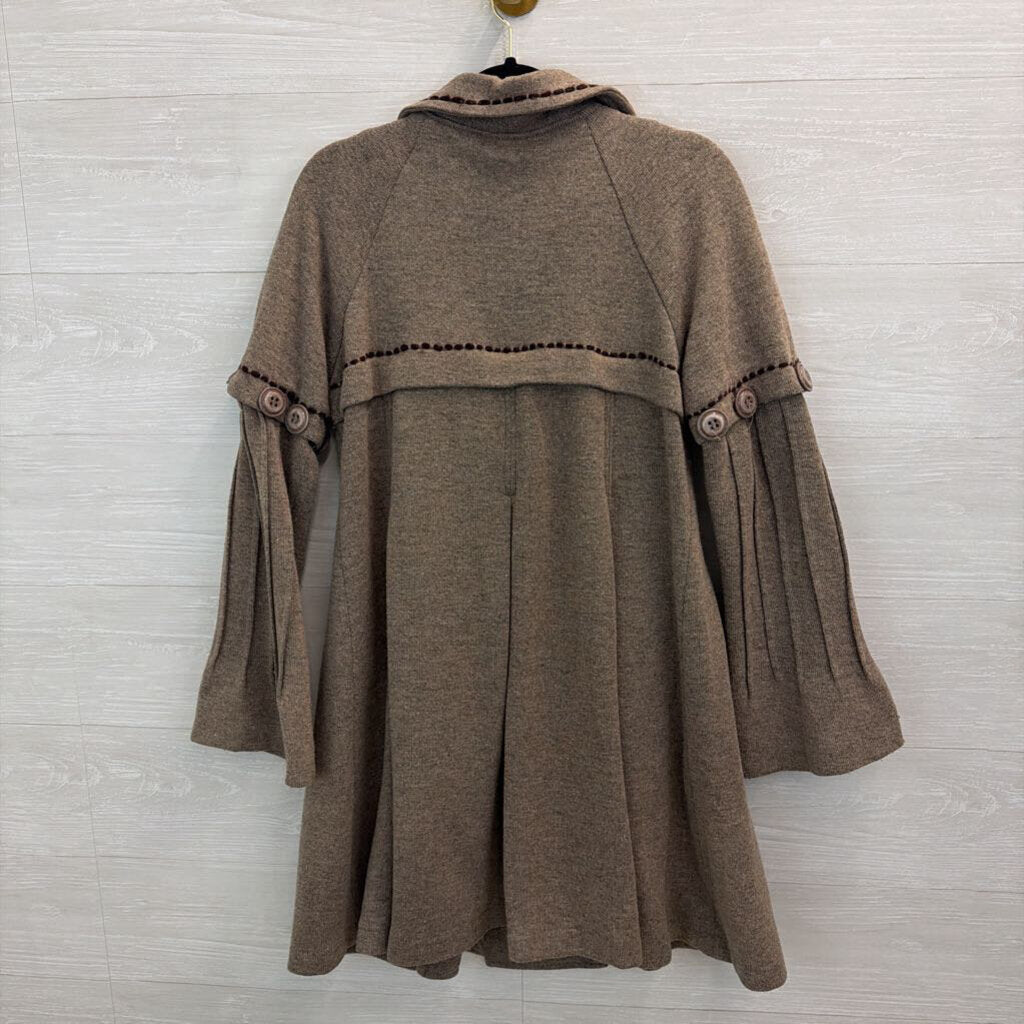 Paparazzi DB Sport Brown Double Breasted Peacoat Medium