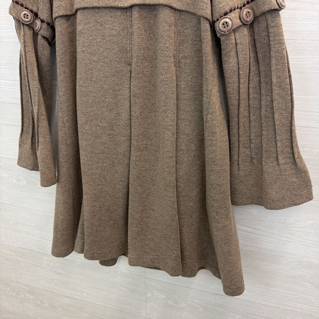 Paparazzi DB Sport Brown Double Breasted Peacoat Medium