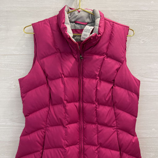Eddie Bauer Pink Quilted Puffer Vest Medium