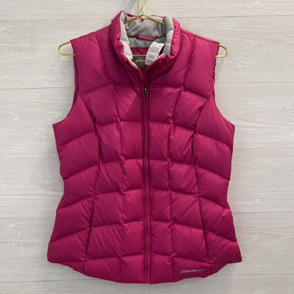 Eddie Bauer Pink Quilted Puffer Vest Medium