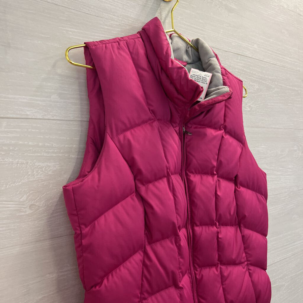 Eddie Bauer Pink Quilted Puffer Vest Medium