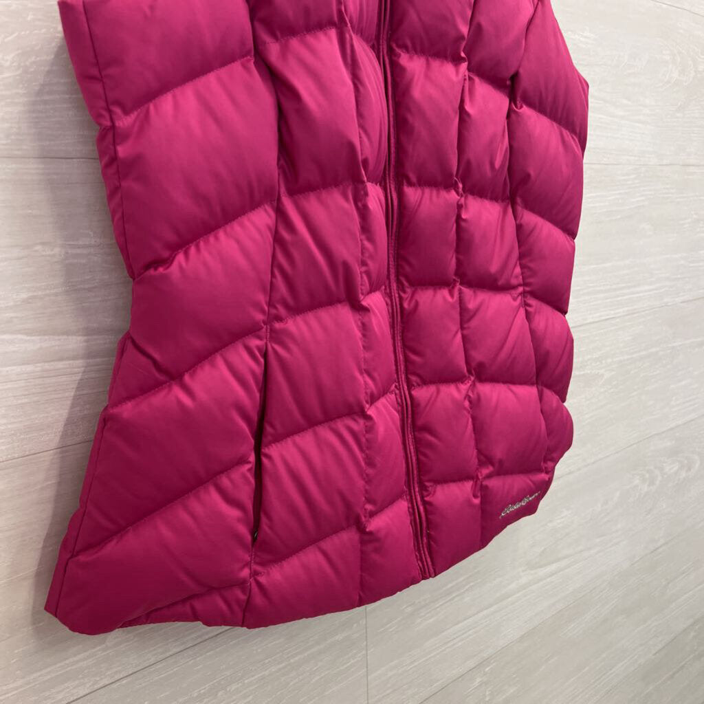Eddie Bauer Pink Quilted Puffer Vest Medium