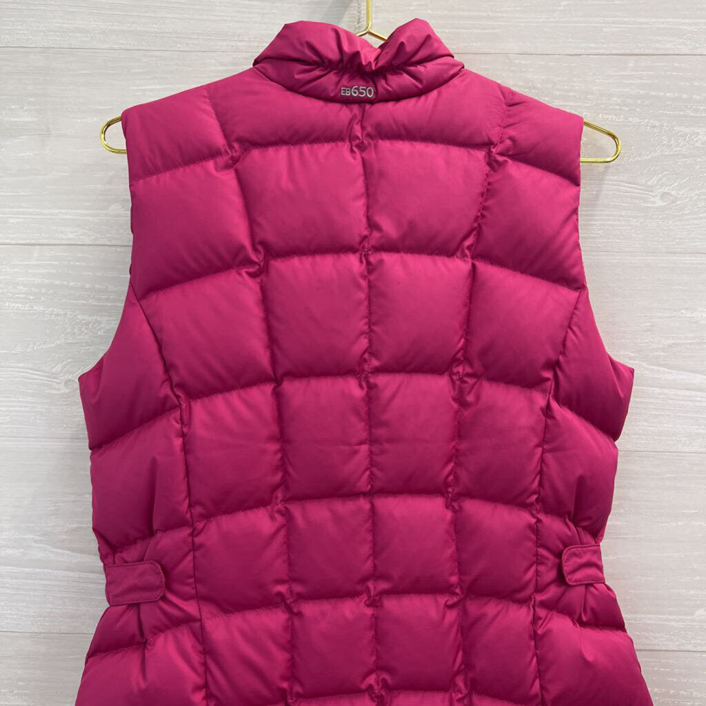 Eddie Bauer Pink Quilted Puffer Vest Medium