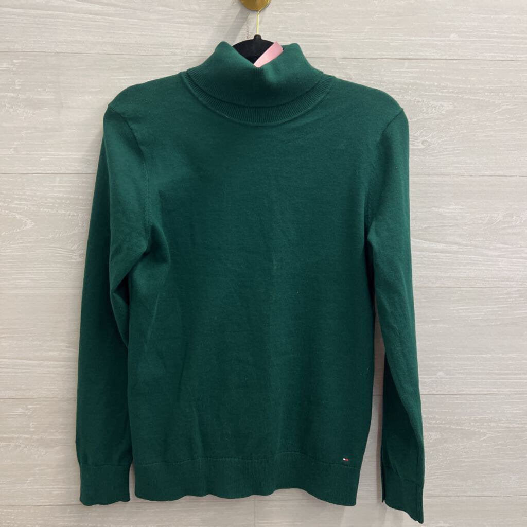 Tommy Hilfiger Green Turtleneck Sweater Top Small