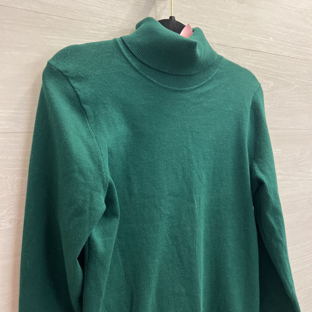 Tommy Hilfiger Green Turtleneck Sweater Top Small