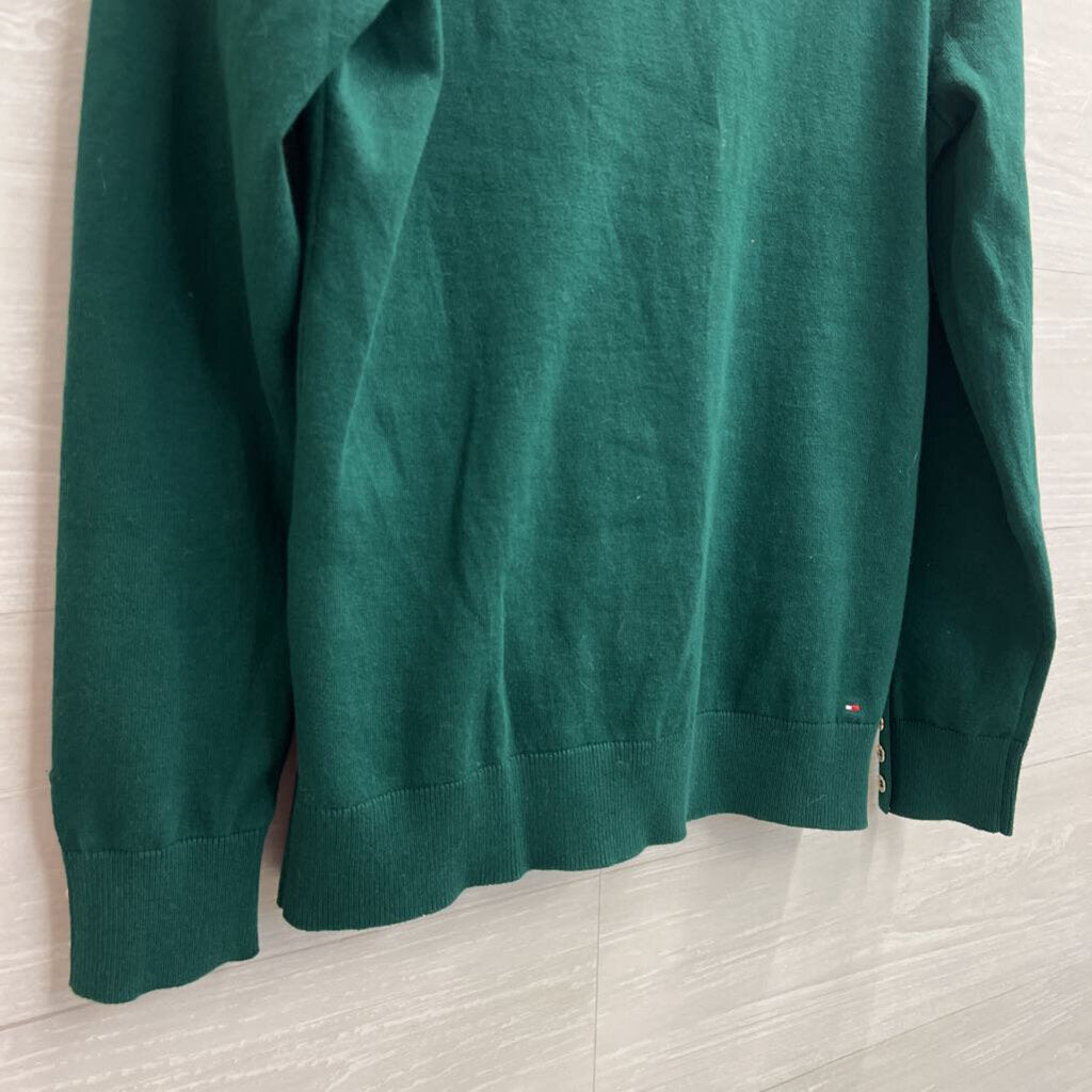Tommy Hilfiger Green Turtleneck Sweater Top Small