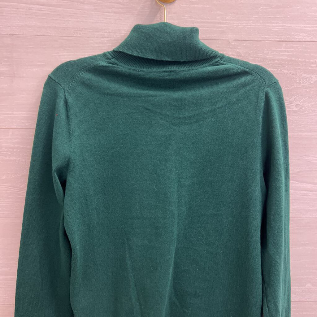 Tommy Hilfiger Green Turtleneck Sweater Top Small