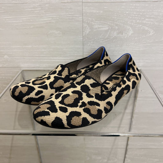 Rothy's Brown/ Black Leopard Print The Almond Loafers 11