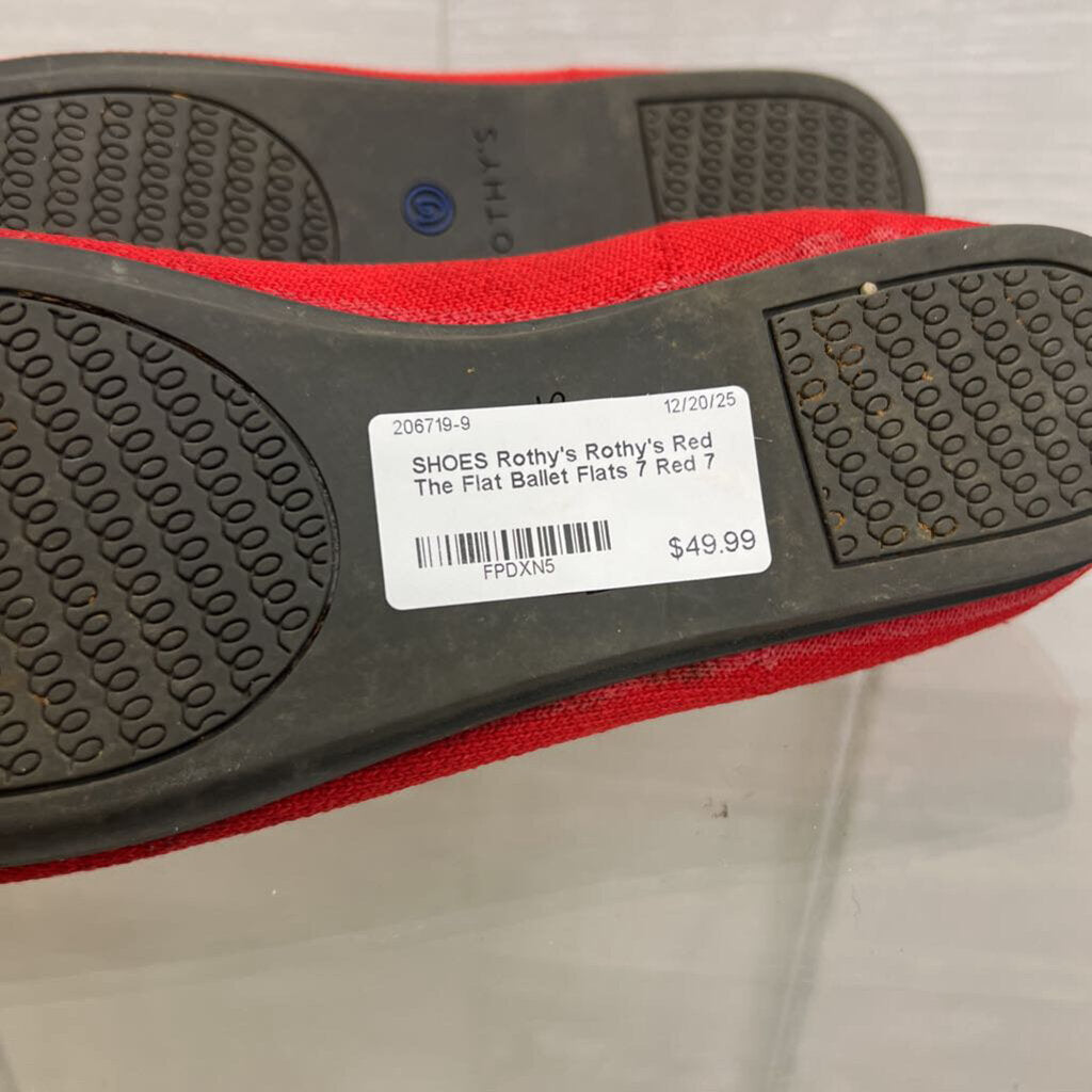 Rothy's Red The Flat Ballet Flats 7