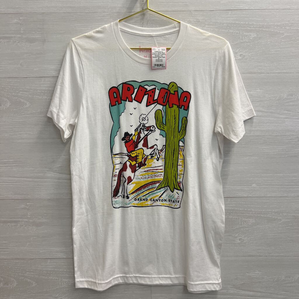Kaeraz White/ Multi Arizona Short Sleeve Graphic Tee Medium