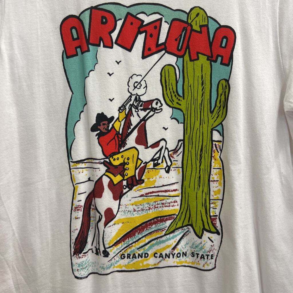 Kaeraz White/ Multi Arizona Short Sleeve Graphic Tee Medium