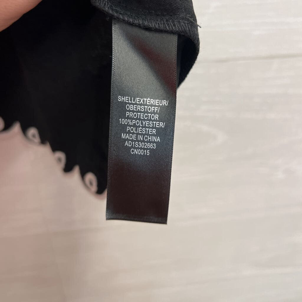 Adrianna Papell Black/ White Embroidered Tank Top Medium