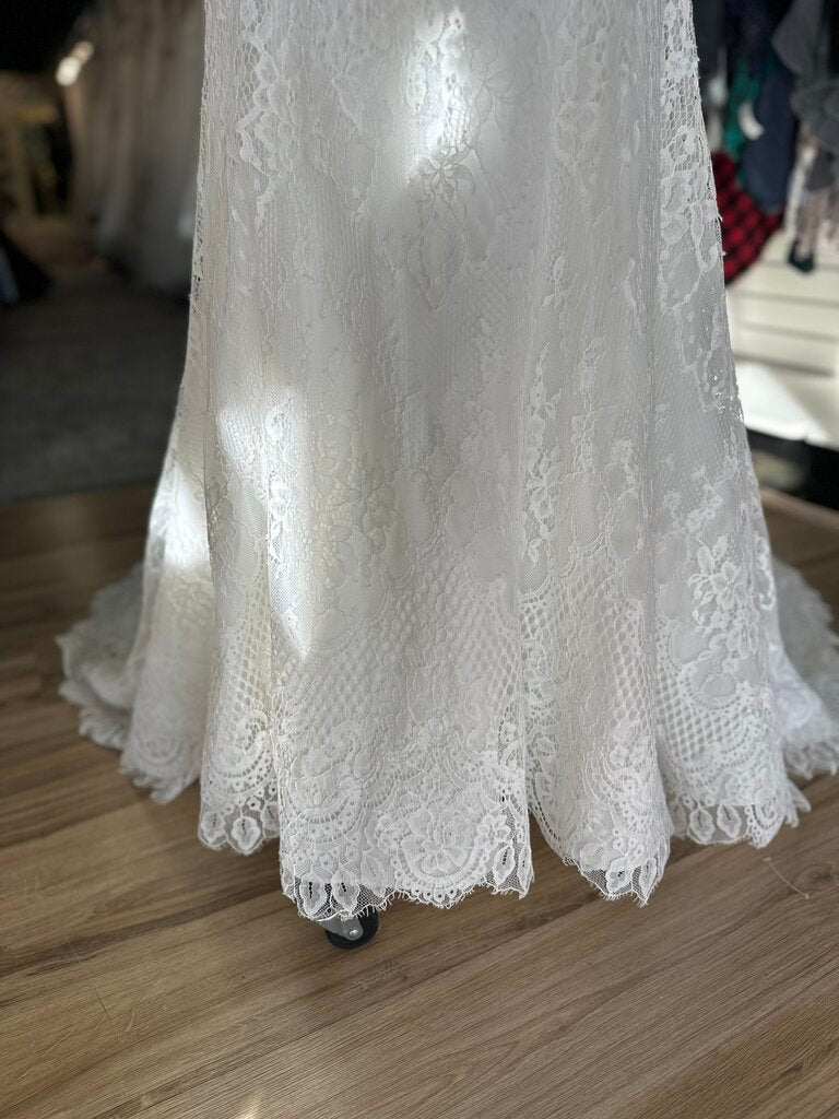 Christina Wu Ivory Lace Bridal Gown 8