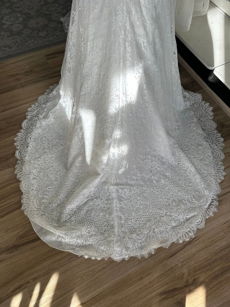 Christina Wu Ivory Lace Bridal Gown 8
