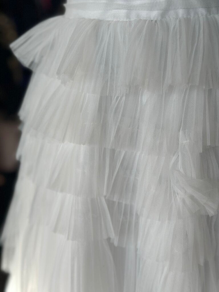 Bridal by Dave and Johnny Ivory Tiered Tulle Bridal Gown 8