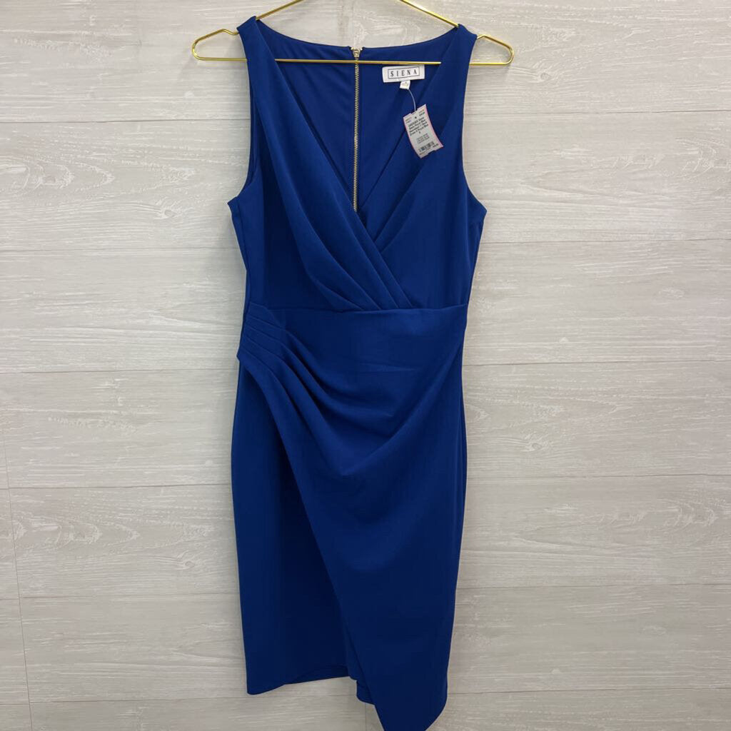 Siena Royal Blue Sleeveless V Neck Dress 8