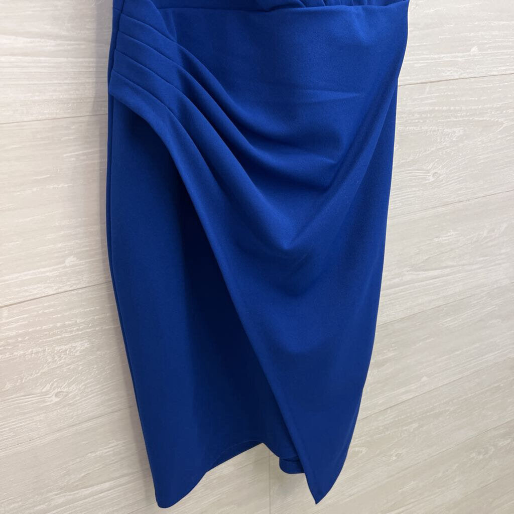 Siena Royal Blue Sleeveless V Neck Dress 8