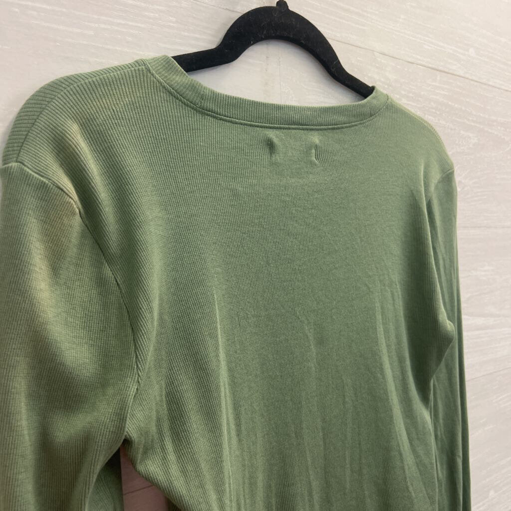 Madewell Green Long sleeve Crop Tee Small