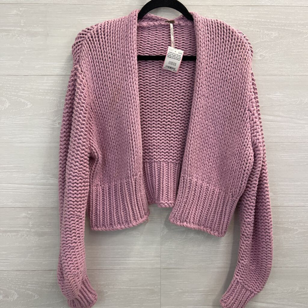 Free People Orchid Chunky Knit Sweater Small