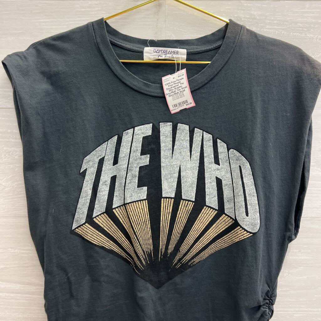Free People Daydreamer The Who Graphic Grey/Multi Tee Small