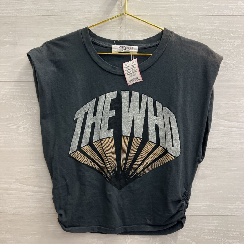 Free People Daydreamer The Who Graphic Grey/Multi Tee Small