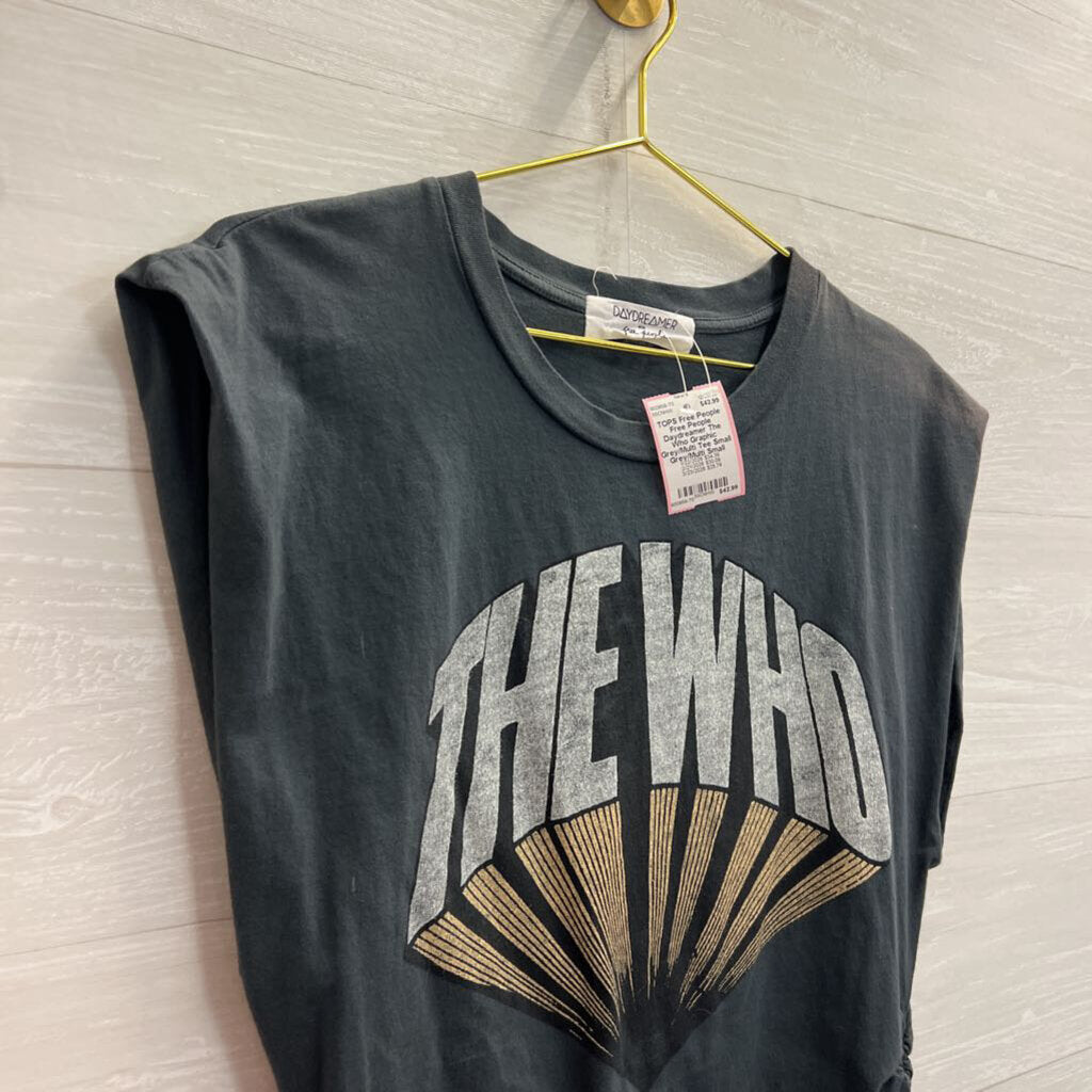 Free People Daydreamer The Who Graphic Grey/Multi Tee Small